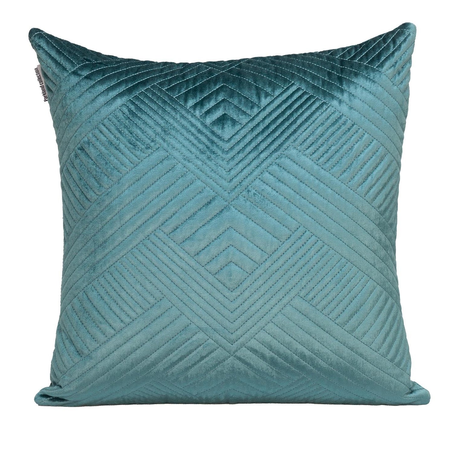 20" Teal Cotton Blend Throw Pillow