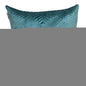 20" Teal Cotton Blend Throw Pillow