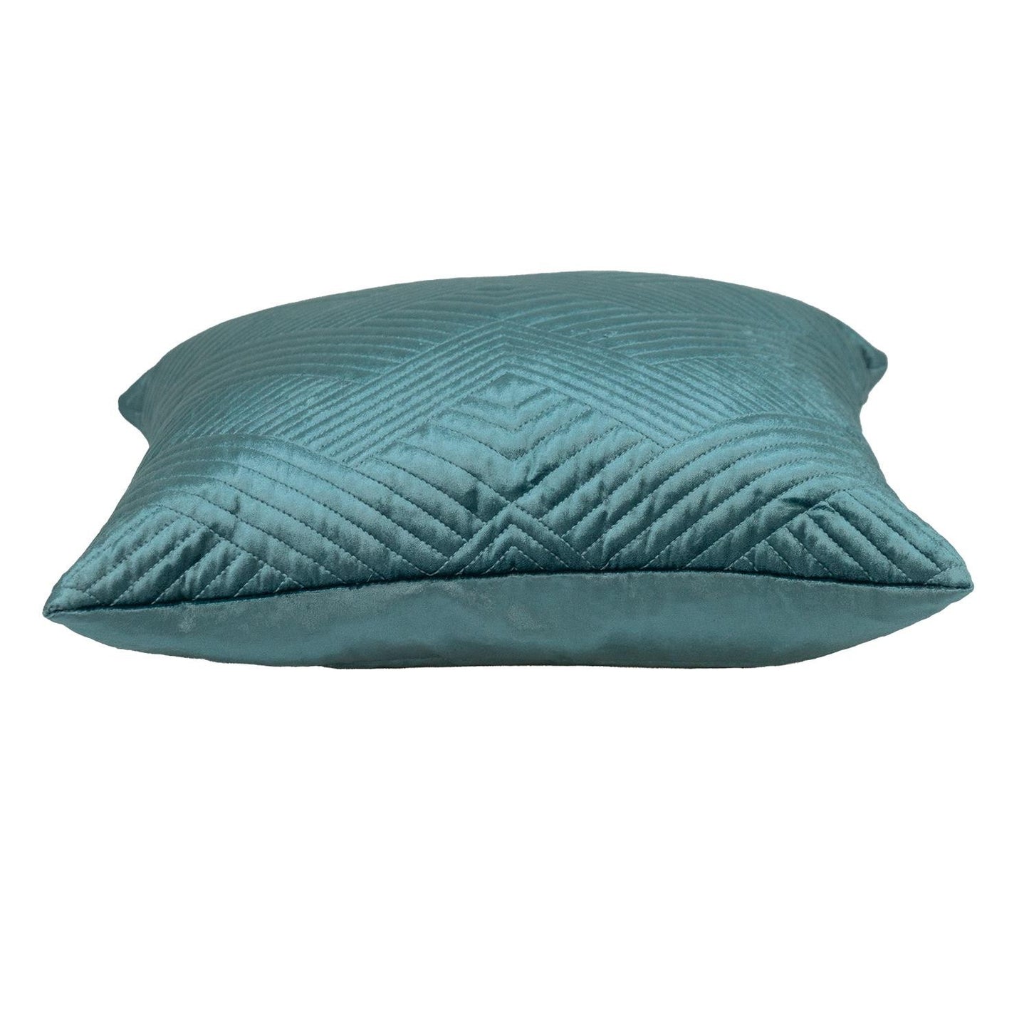 20" Teal Cotton Blend Throw Pillow