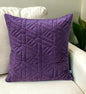 20" Purple Cotton Blend Throw Pillow