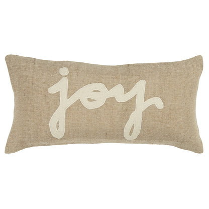 11" X 21" Natural Cotton Throw Pillow