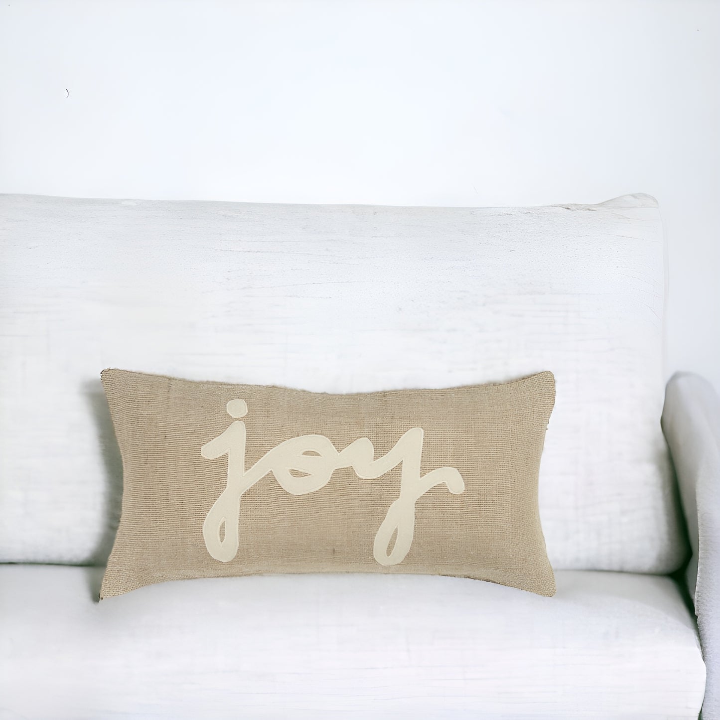 11" X 21" Natural Cotton Throw Pillow