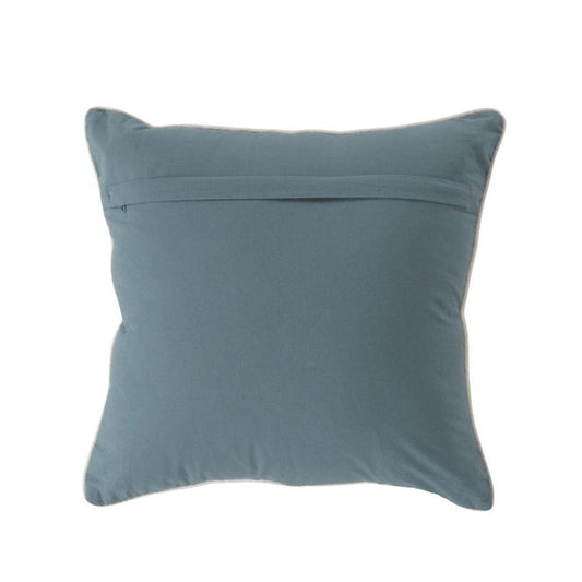 18" Navy and White Nautical Compass Throw Pillow