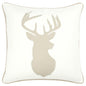 20" Ivory Cotton Throw Pillow