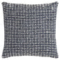 20" X 20" Blue and White Weave Cotton Zippered Pillow