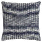 20" X 20" Blue and White Weave Cotton Zippered Pillow