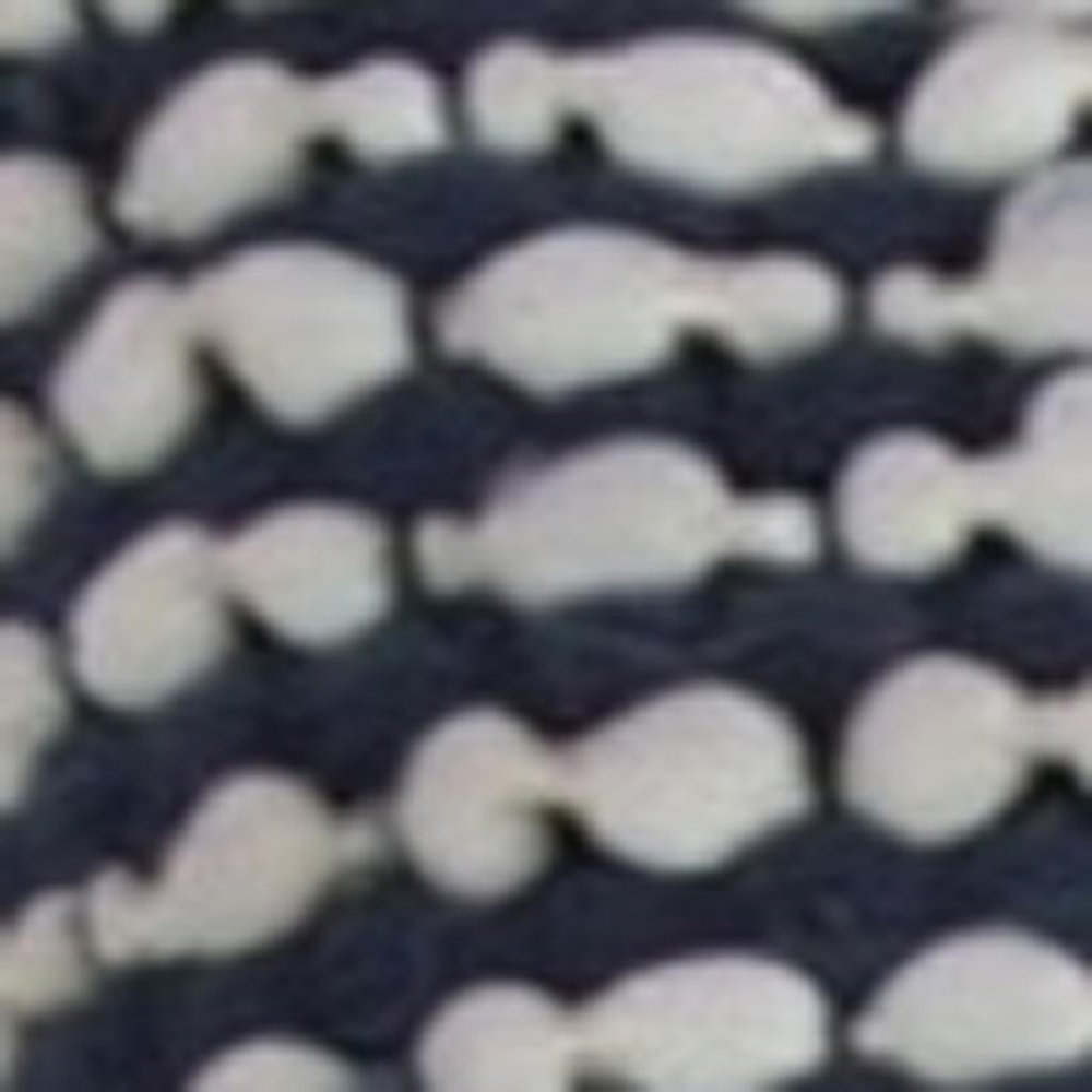 20" X 20" Blue and White Weave Cotton Zippered Pillow