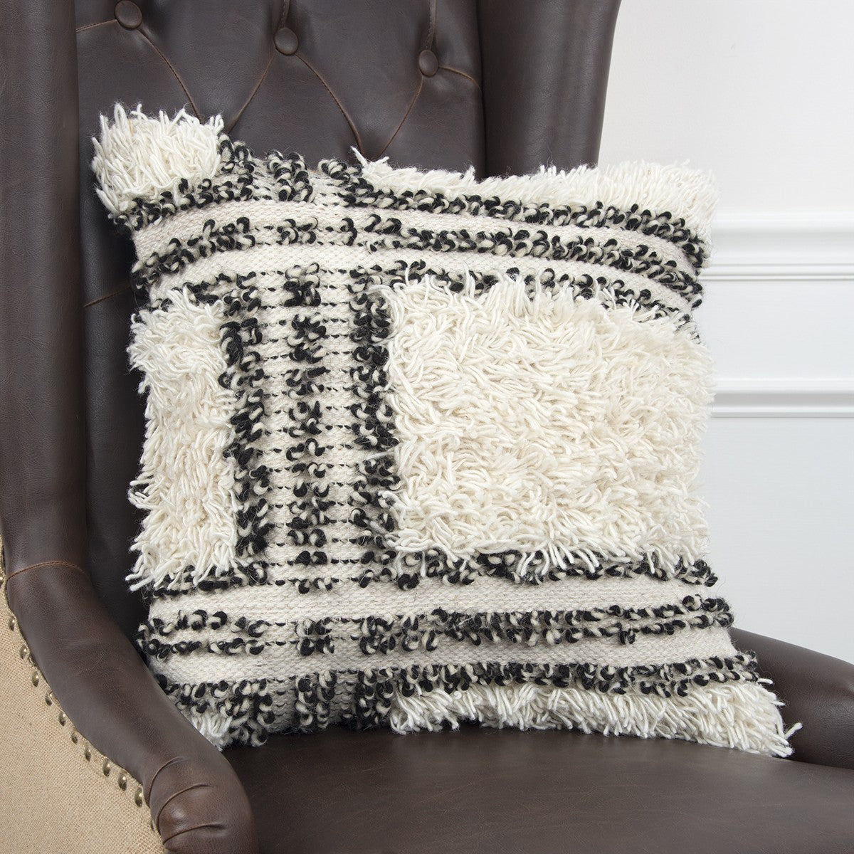 20" Natural Cotton Throw Pillow