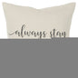 Gray Cream Humble and Kind Throw Pillow