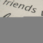 20" Natural And Gray Cotton Whimsical Friends Text Throw Pillow