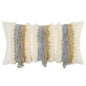 Ivory Beige Textural Strands Lumbar Pillow