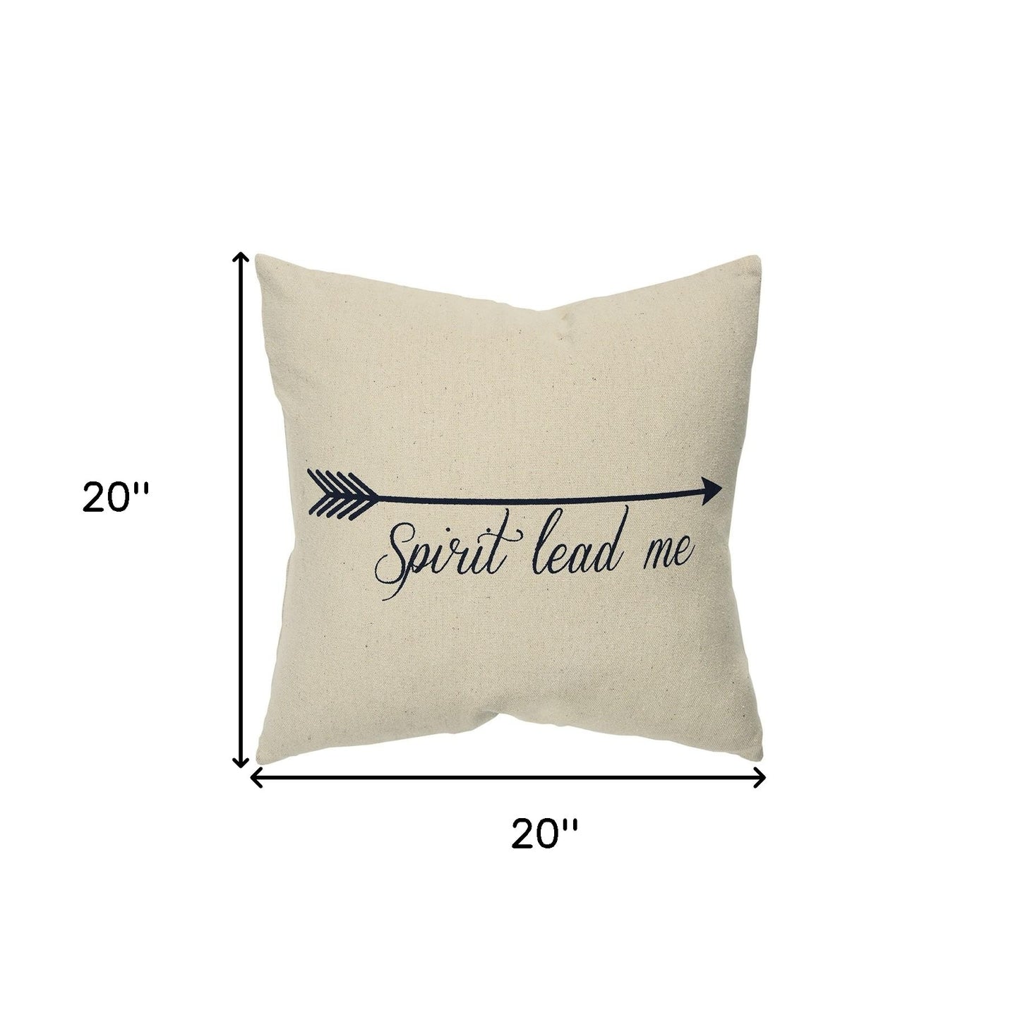 Black Taupe Canvas Spirit Lead Throw Pillow