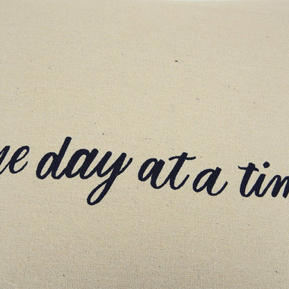 Black Taupe Canvas One Day Throw Pillow