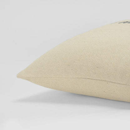 Black Taupe Canvas One Day Throw Pillow