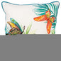White Green Butterfly Bliss Decorative Throw Pillow