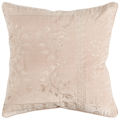 20" Blush Cotton Throw Pillow