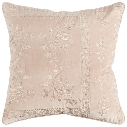 20" Blush Cotton Throw Pillow