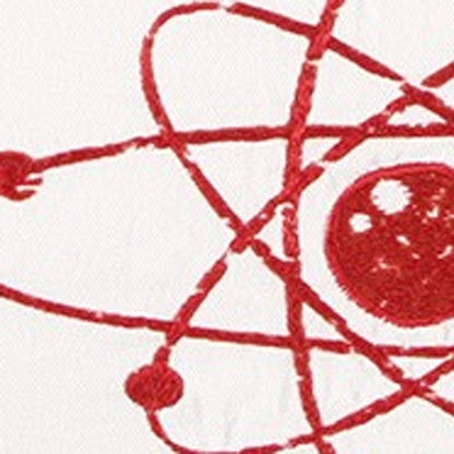 Red and White Never Trust An Atom Throw Pillow