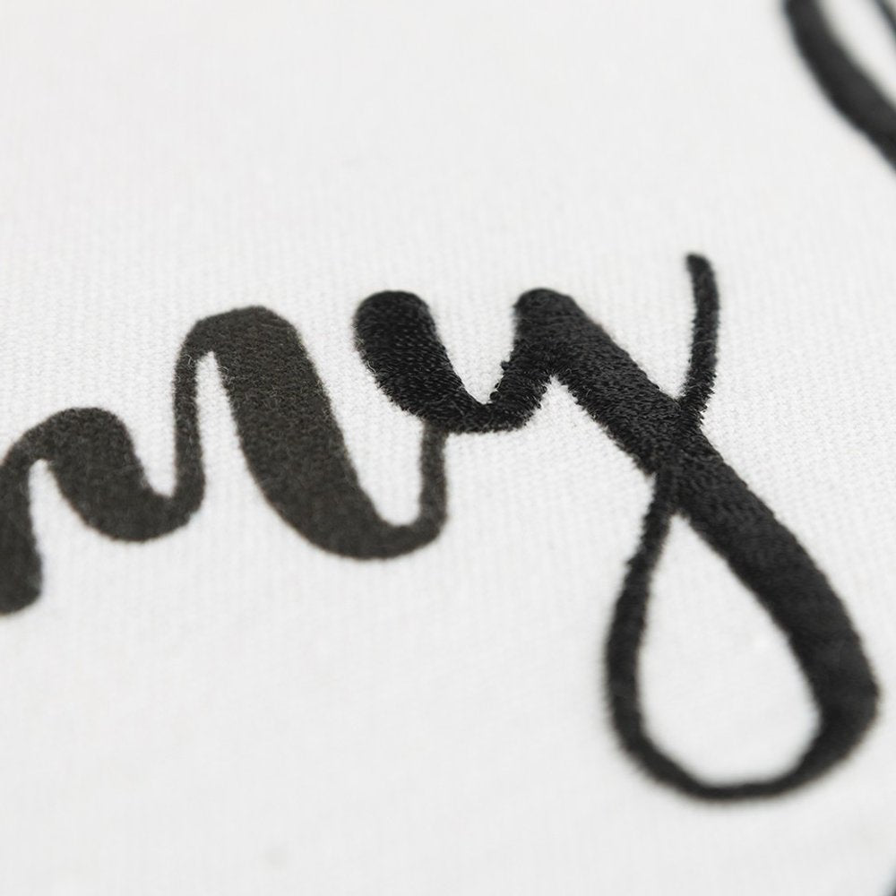 20" White And Black Per My Last Email Cotton Throw Pillow