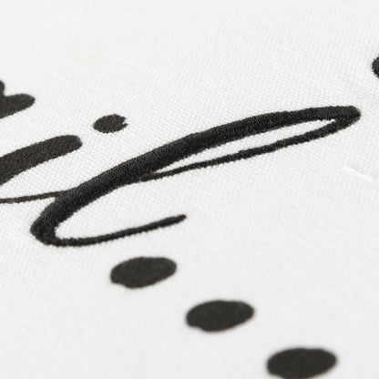 20" White And Black Per My Last Email Cotton Throw Pillow