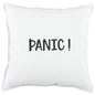 Black and White Flagship Message Throw Pillow