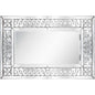 32" Clear Wood Framed Accent Mirror