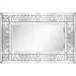 32" Clear Wood Framed Accent Mirror