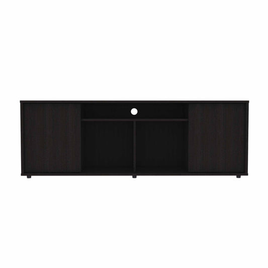 59" Black Open shelving TV Stand