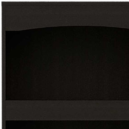 71" Light Gray Wood Three Tier Bookcase with Two Doors