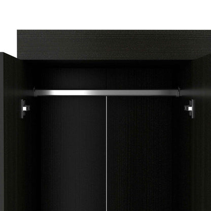 68" Wood Three Drawer Combo Dresser