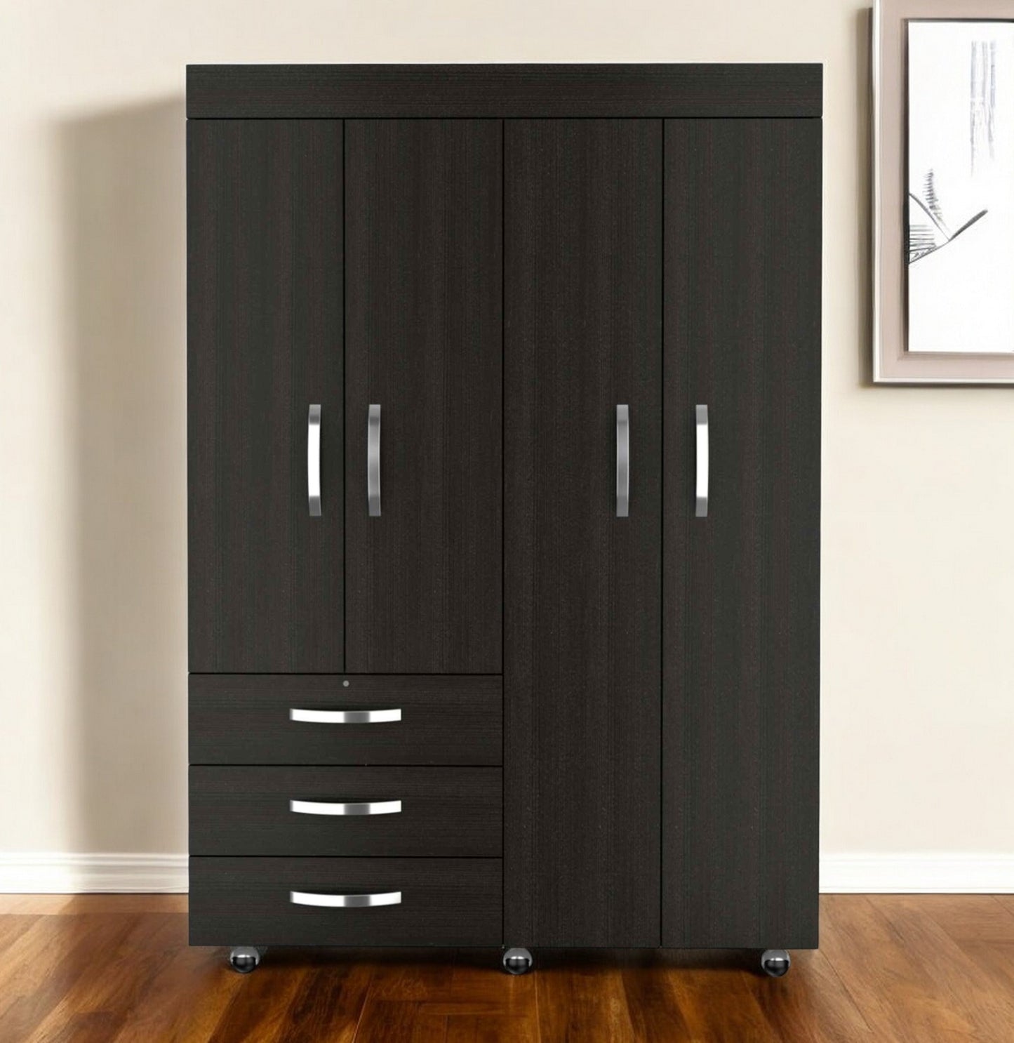 68" Three Drawer Combo Dresser