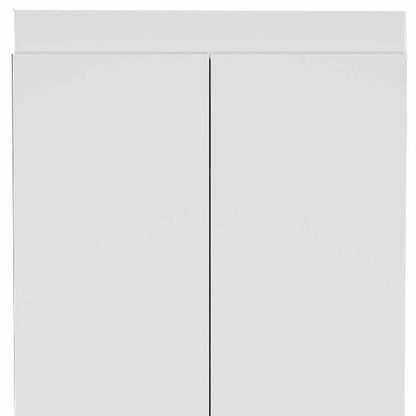 63” Classic White Pantry Cabinet with Two Full Size Doors