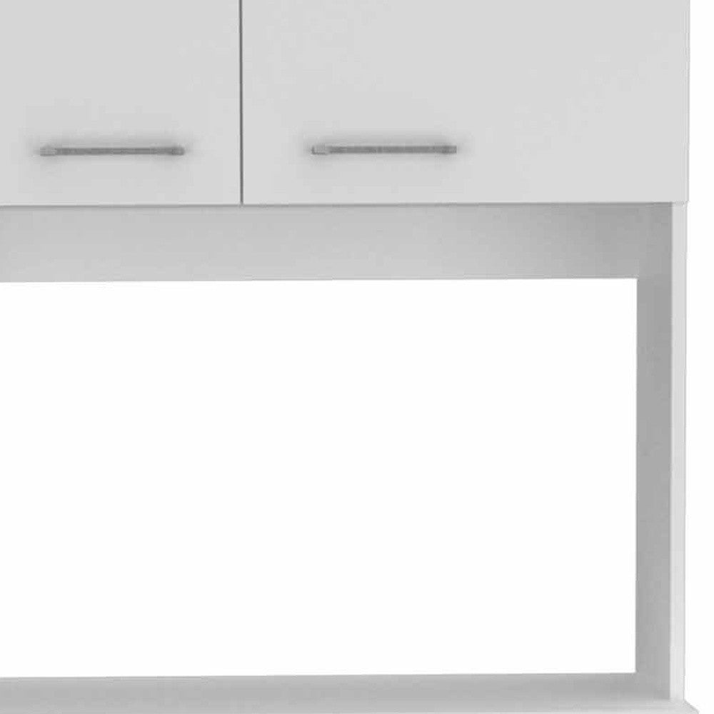 71" Modern White Pantry Cabinet with Five Shelves