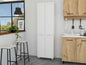 78" Modern White Pantry Cabinet with Two Full Size Doors