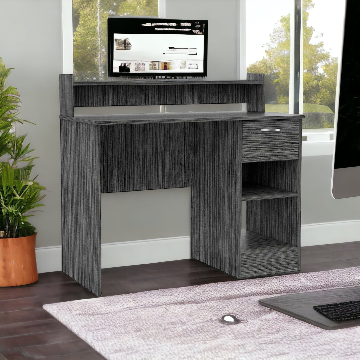 40" Graphite Computer Desk