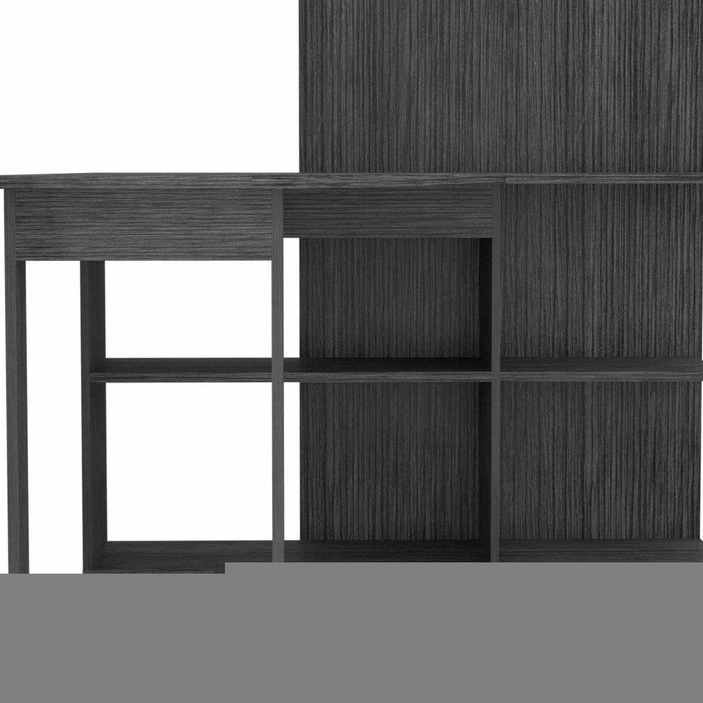 48" Gray L Shape Computer Desk