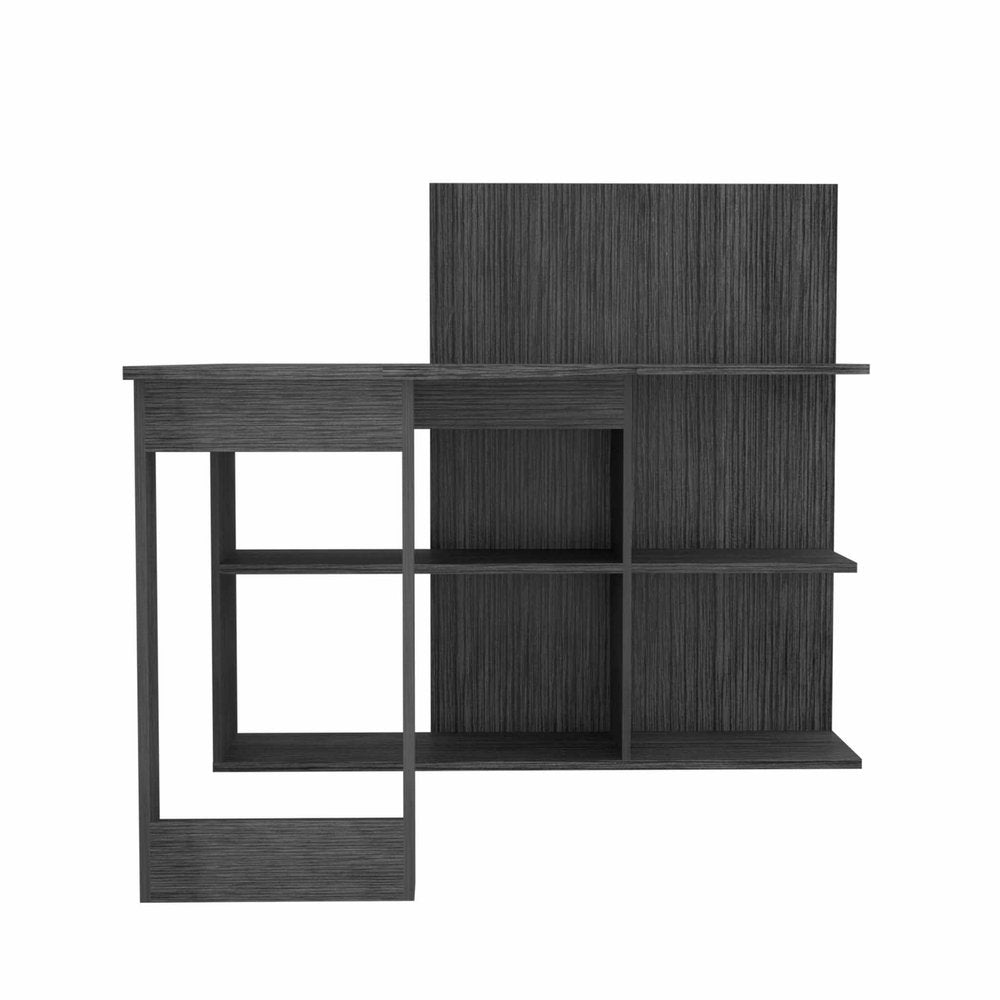 48" Gray L Shape Computer Desk
