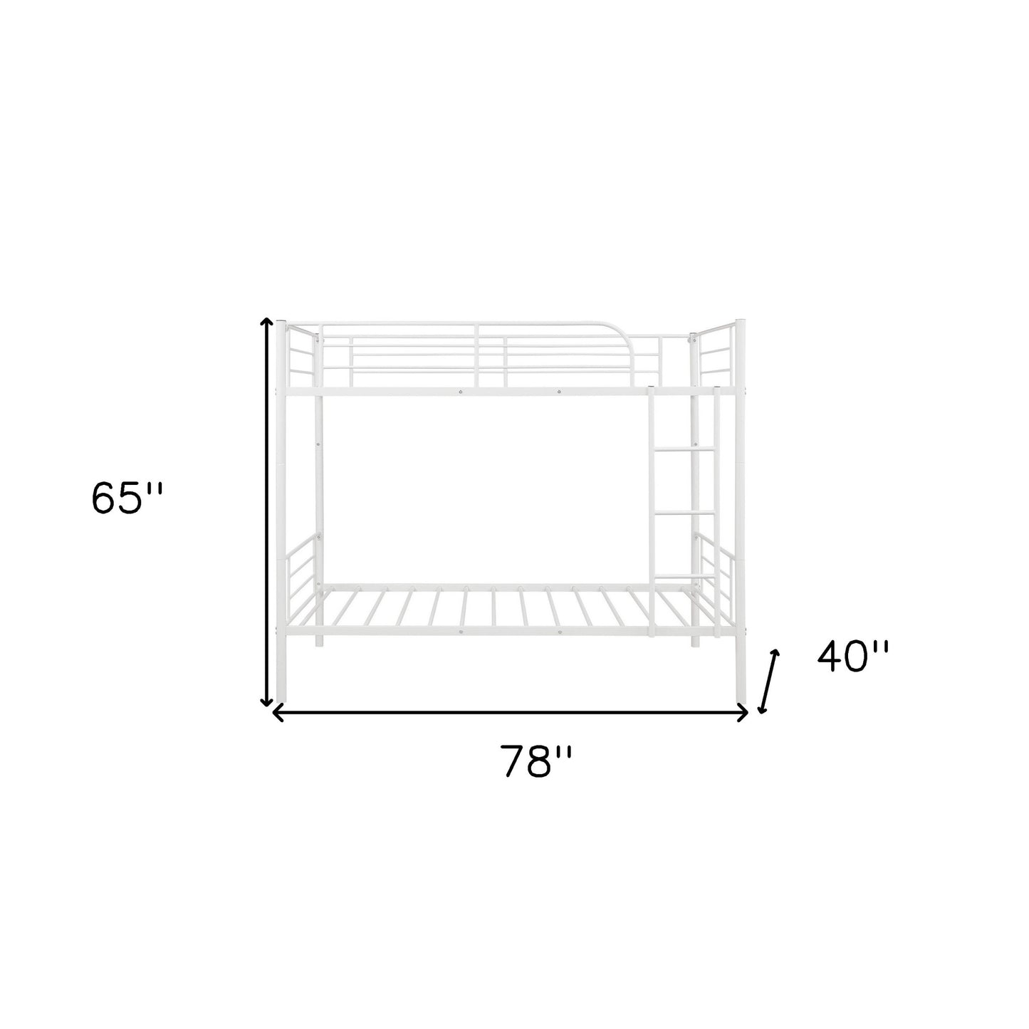 Black Twin Over Twin Separable Bunk Bed