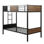 Black Brown Twin Over Twin Bunk Bed