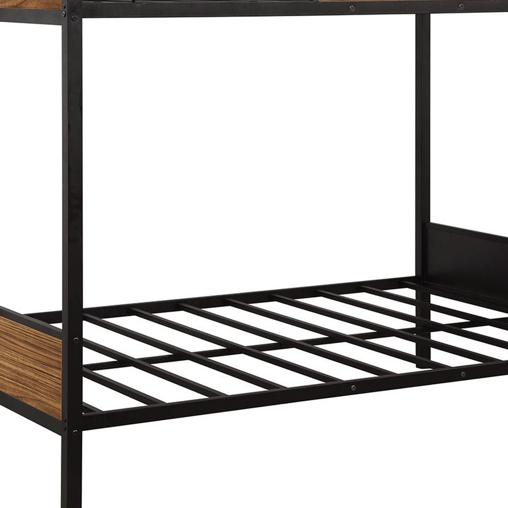 Black Brown Full Over Full Bunk Bed