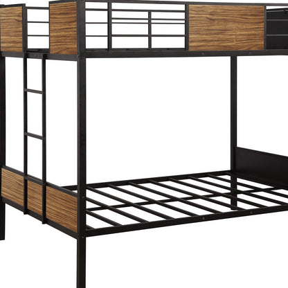 Black Brown Full Over Full Bunk Bed