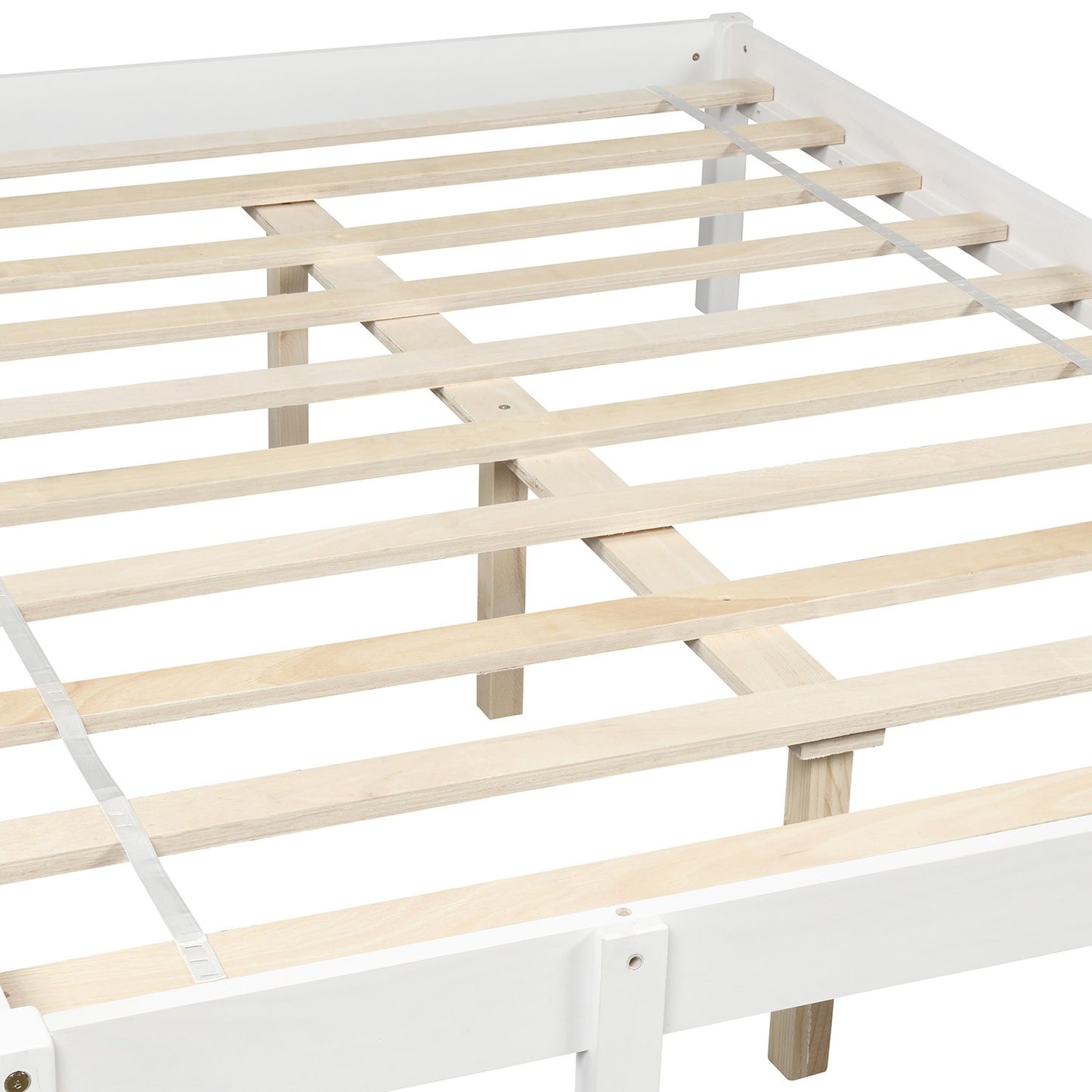 White Twin Size Full Size Bunk Bed