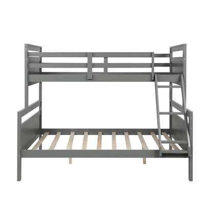 Gray Twin Over Full Size Bunk Bed