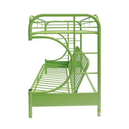 Green Twin Over Full Futon Bunk Bed