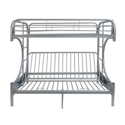 Silver Twin XL Over Queen Futon Bunk Bed