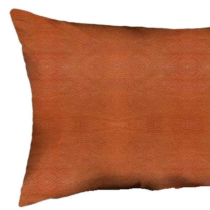 Decorative Vegan Faux Leather Throw Pillow Set of 2