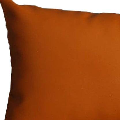 Set Of Four 12" X 20" Brown Faux Leather Pillow Covers