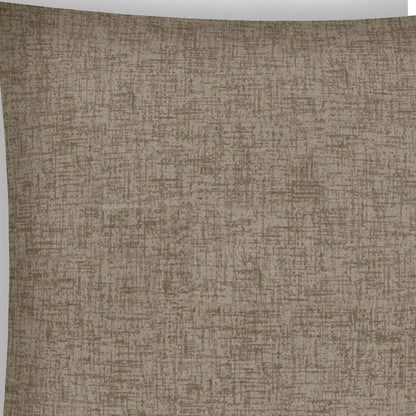 17" X 17" Taupe And Taupe Zippered Solid Color Throw Indoor Outdoor Pillow