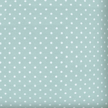 17" X 17" Seafoam And White Zippered Polka Dots Throw Indoor Outdoor Pillow