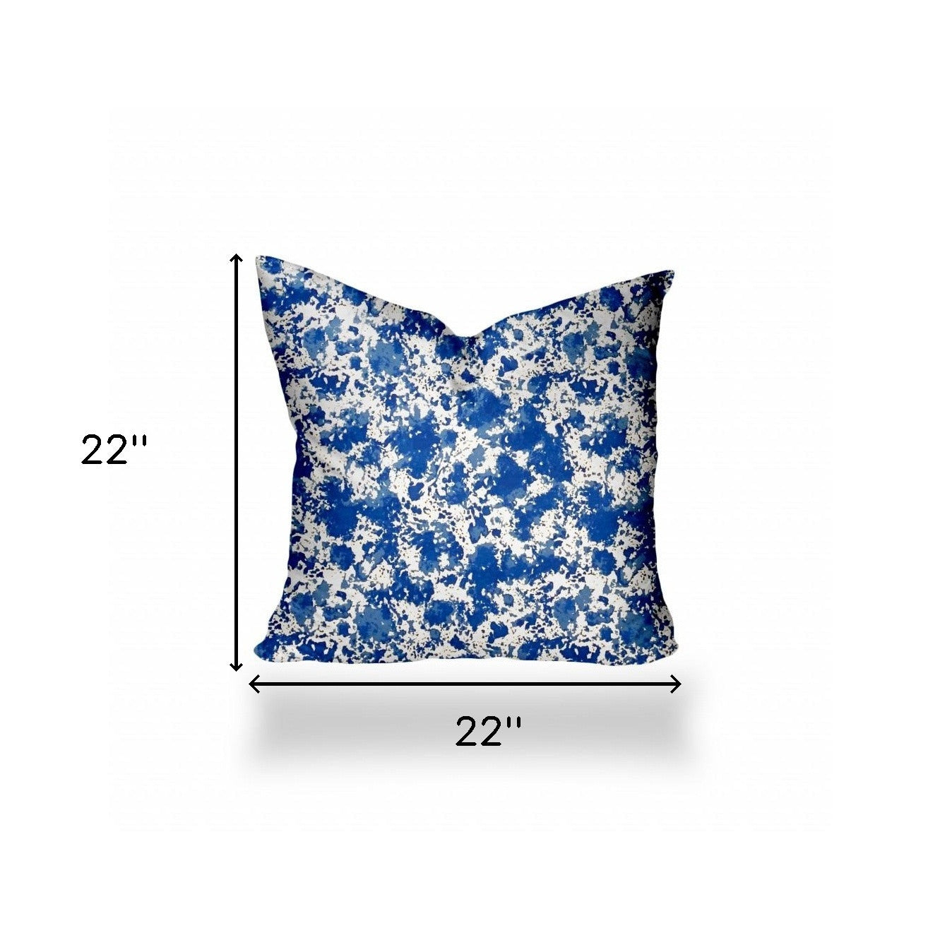 12" X 16" Blue And White Zippered Coastal Lumbar Indoor Outdoor Pillow